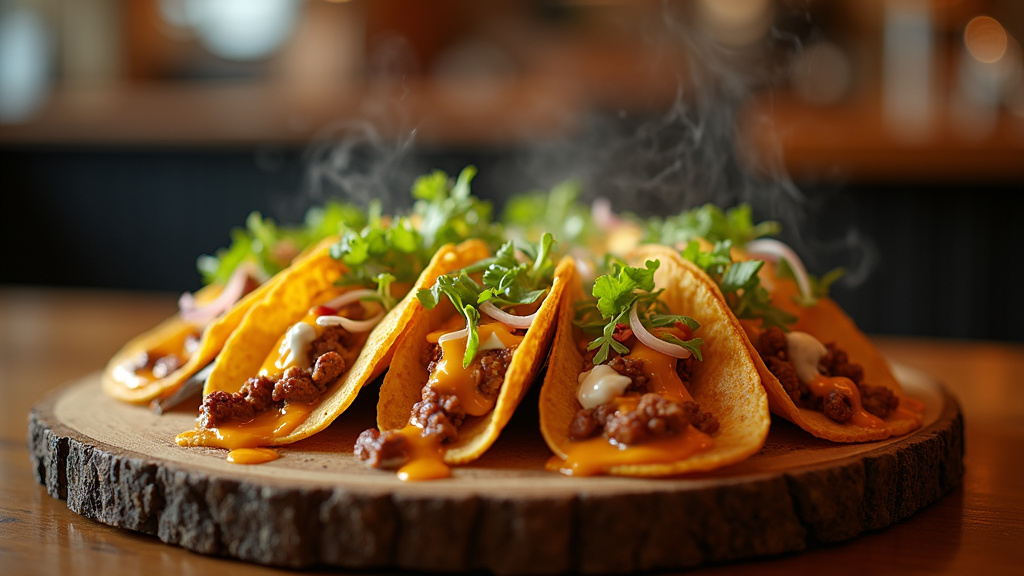 Client satisfait mangeant un tacos Chamas