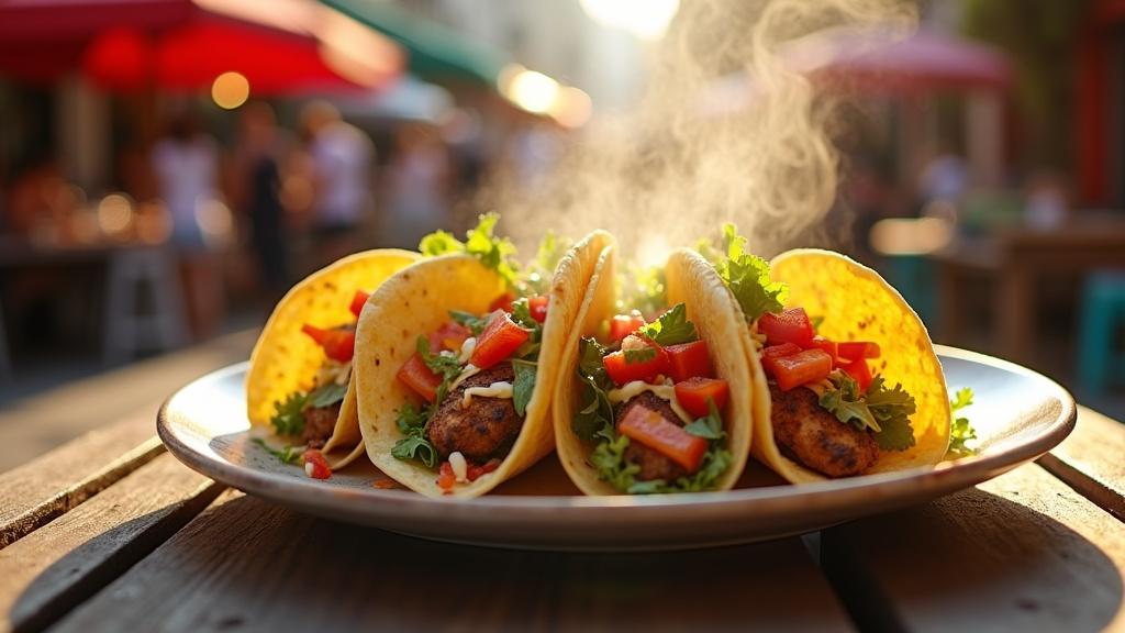 Application mobile Enjoy Tacos avec interface de commande et options de personnalisation