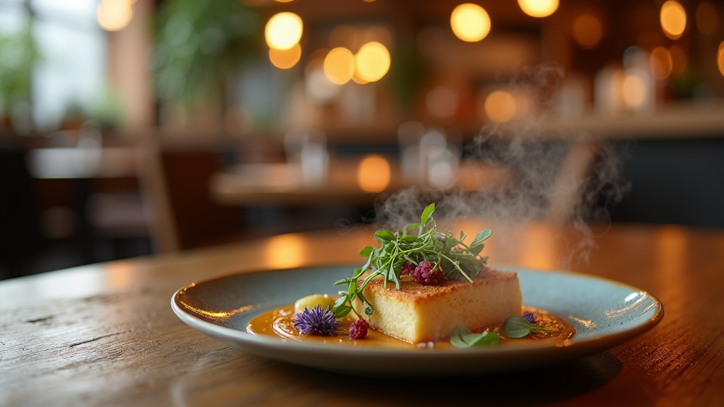 Salle à manger élégante de L'Esprit Cuisine à Laval