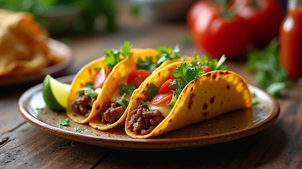 French tacos maison bien garnis et prêts à être consommés