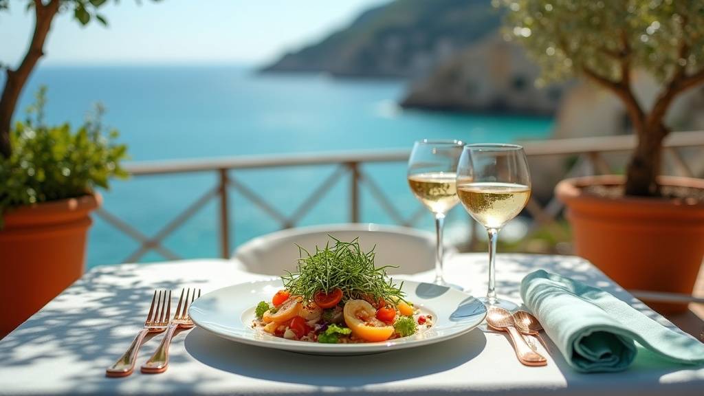 Plat signature du restaurant Les Agitateurs avec une présentation artistique et colorée