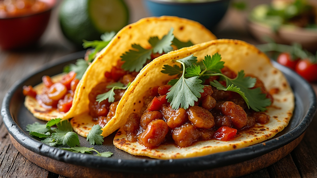 March&eacute; color&eacute; de Mexico avec des &eacute;talages de fruits, l&eacute;gumes et &eacute;pices typiques de la cuisine mexicaine